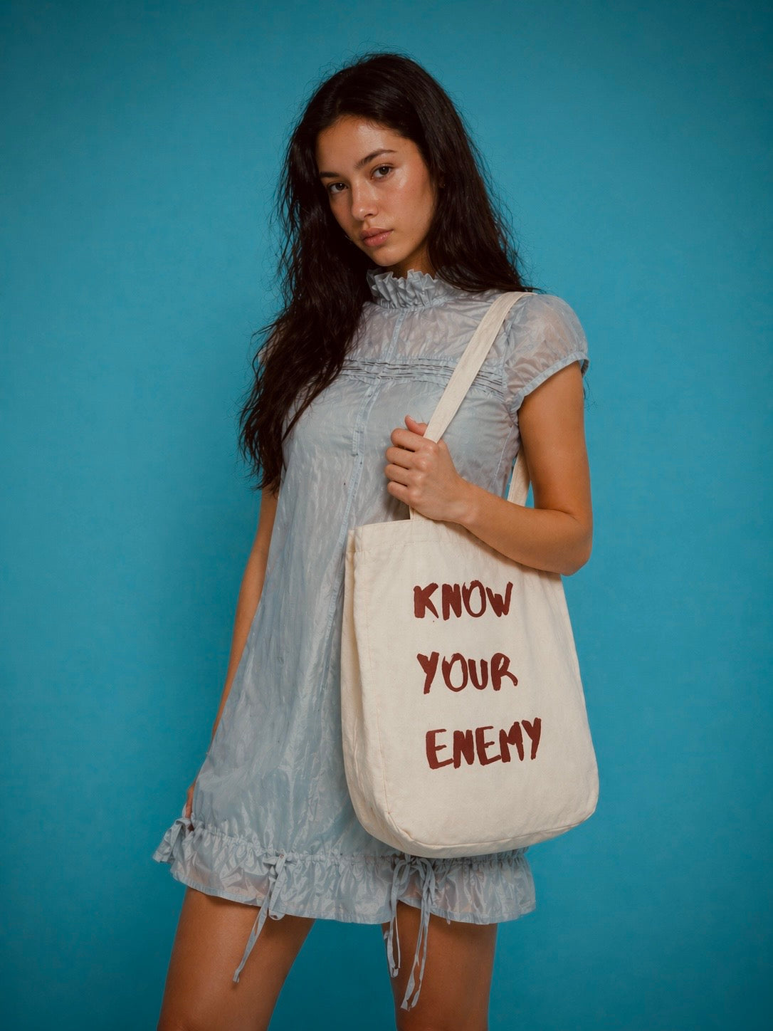 KNOW YOUR ENEMY TOTE BAG - Durable Cavas Tote with Inner Pocket
