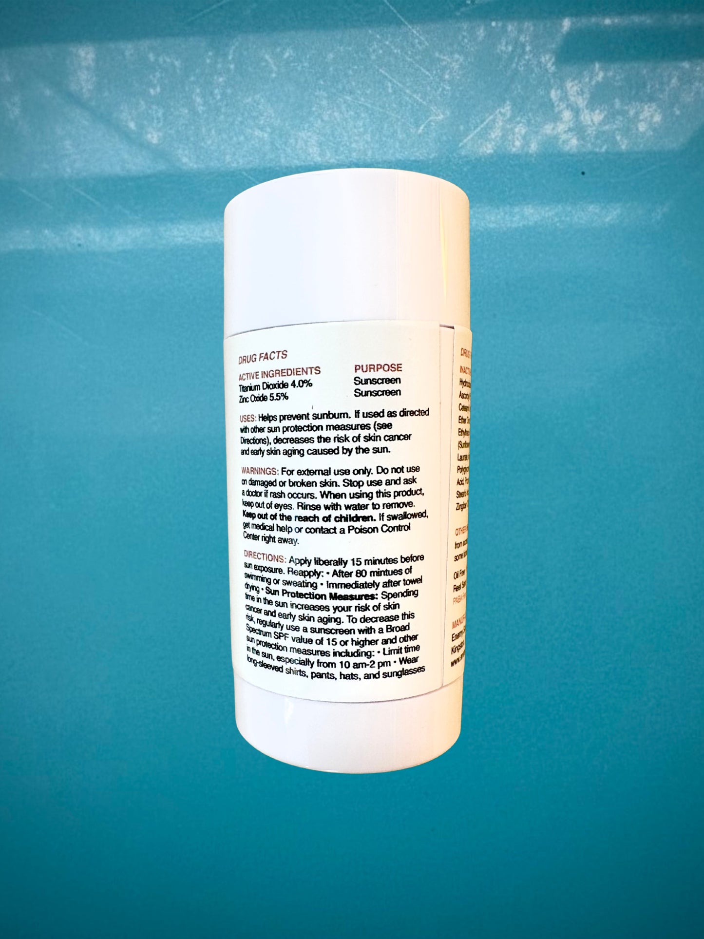 ENEMY Nº 2 - Sheer Mineral Sunscreen bar