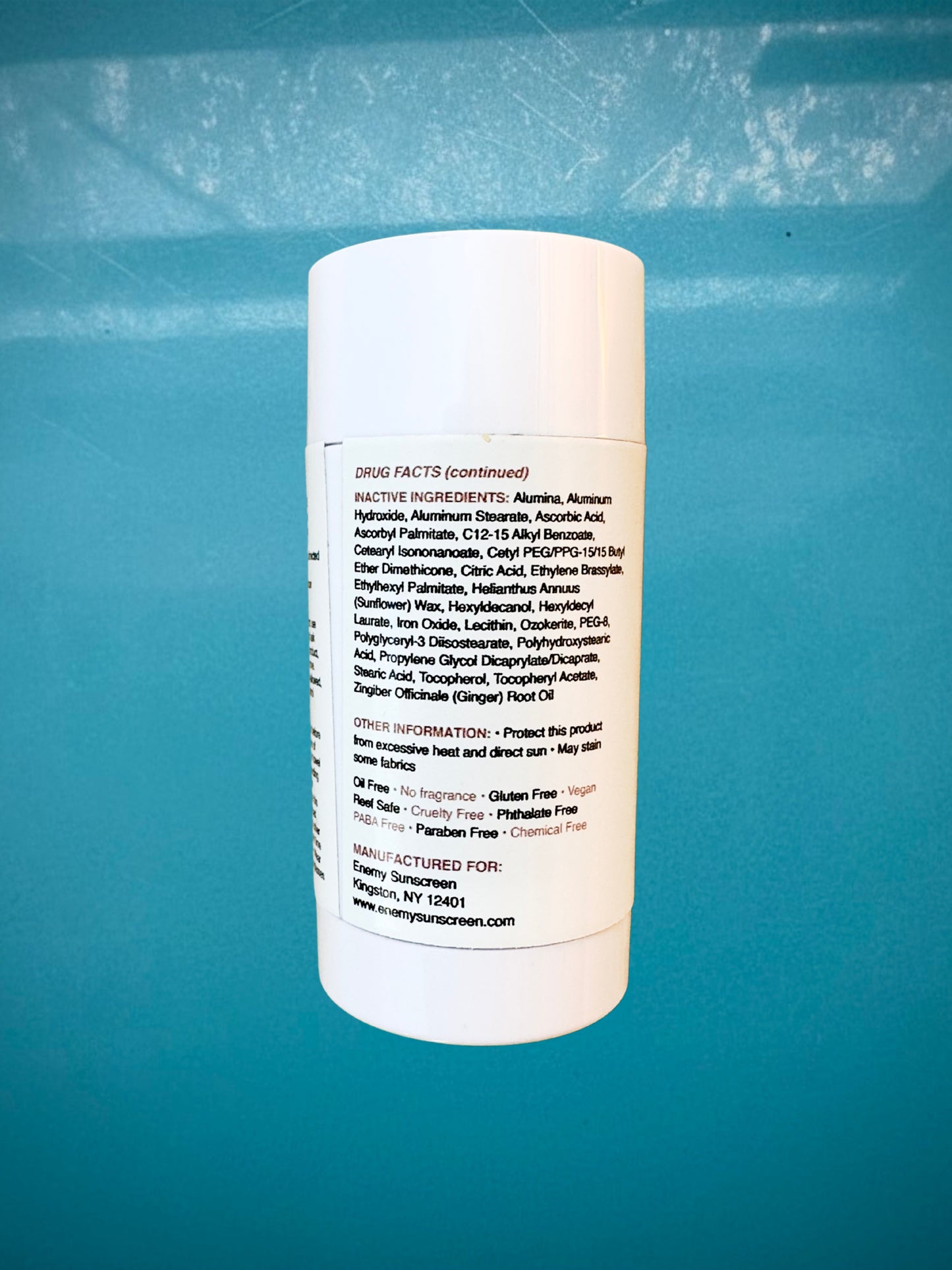 ENEMY Nº 2 - Sheer Mineral Sunscreen bar