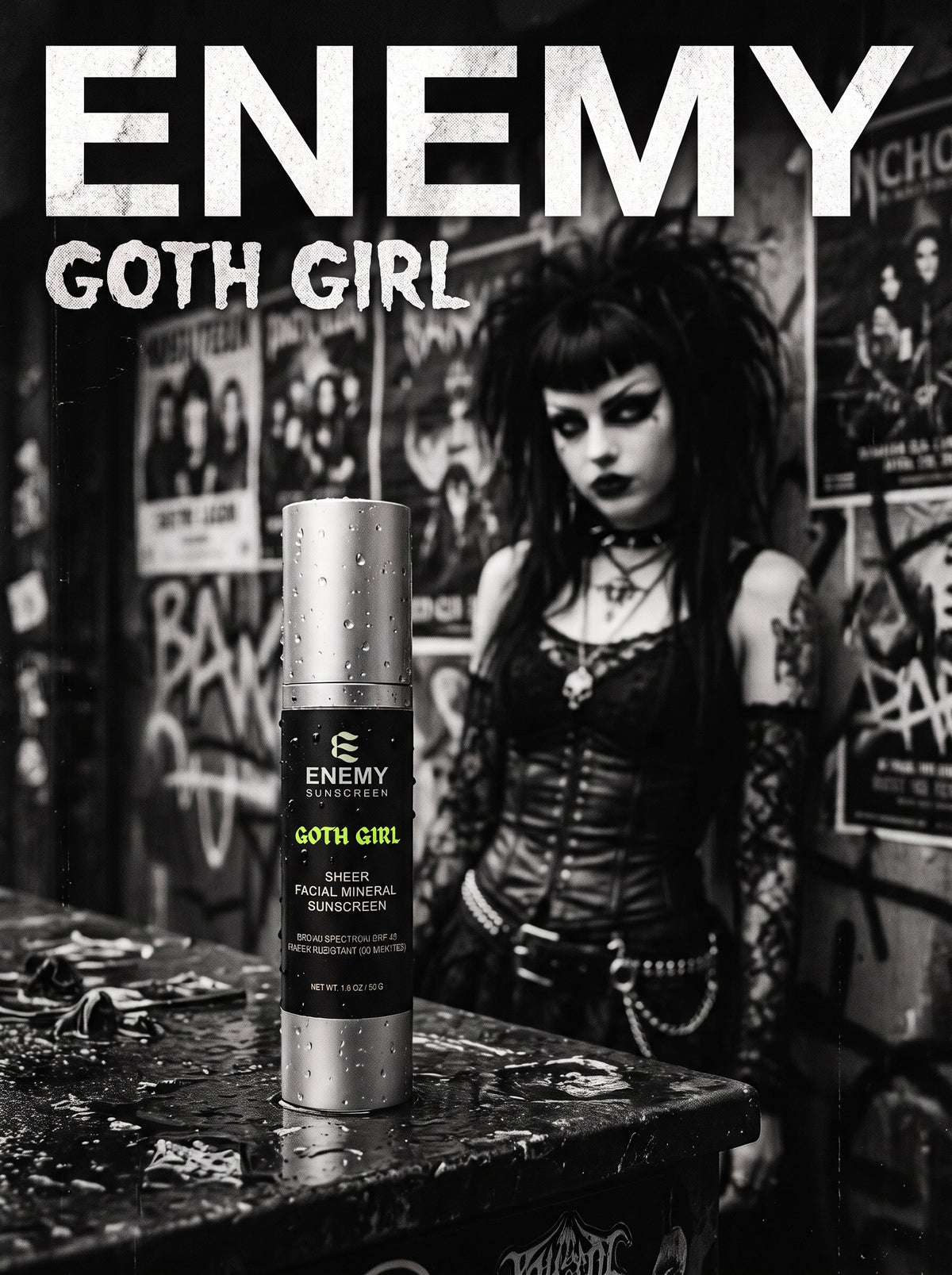 GOTH GIRL -No tint sheer mineral facial sunscreen
