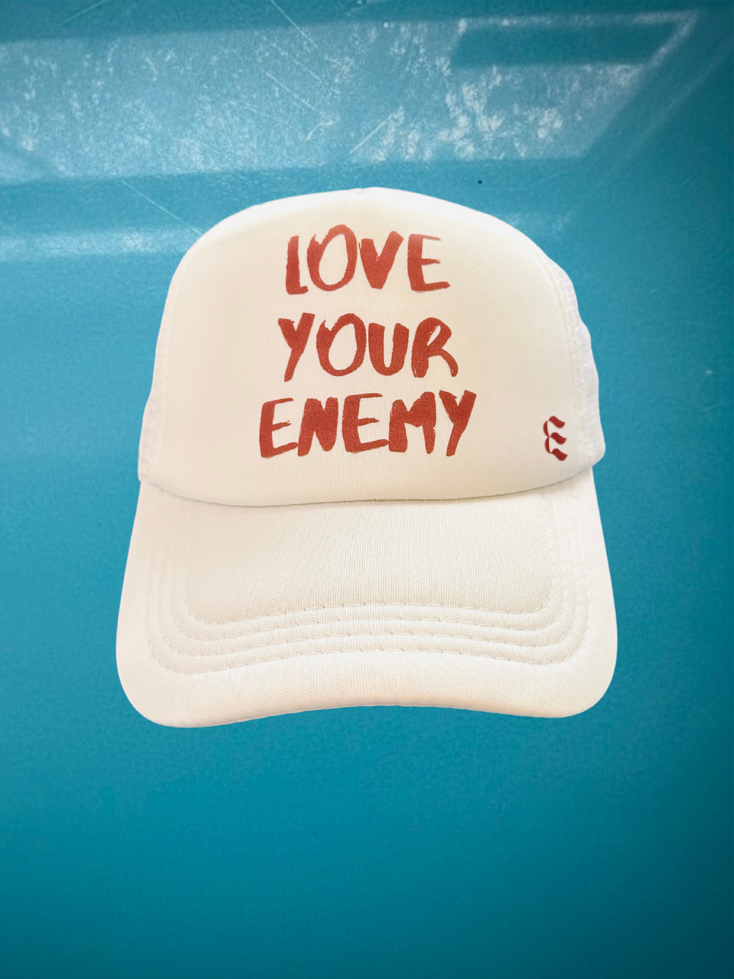 LOVE YOUR ENEMY HAT - breathable mesh back