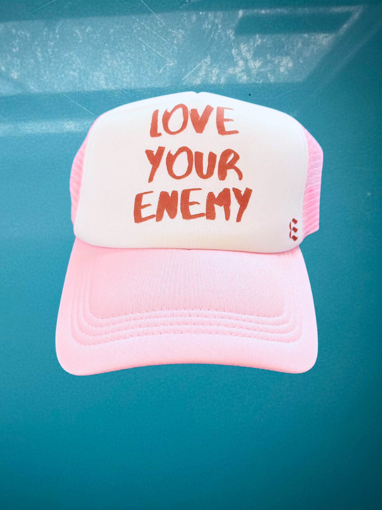 LOVE YOUR ENEMY HAT - breathable mesh back