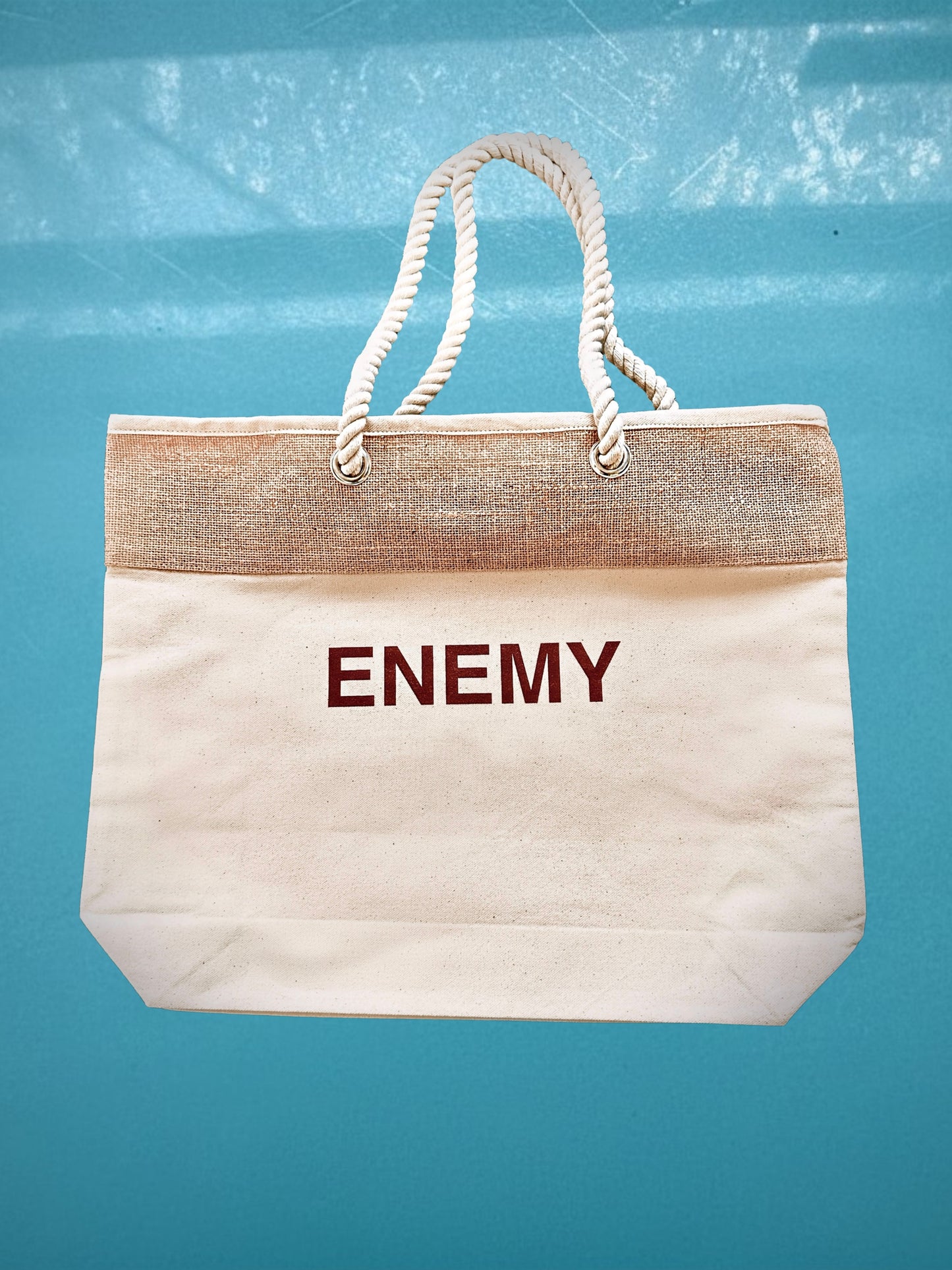 OVERPRICED TOTE BAG - Premium Canvas Tote with Inner Pocket and Rope Straps