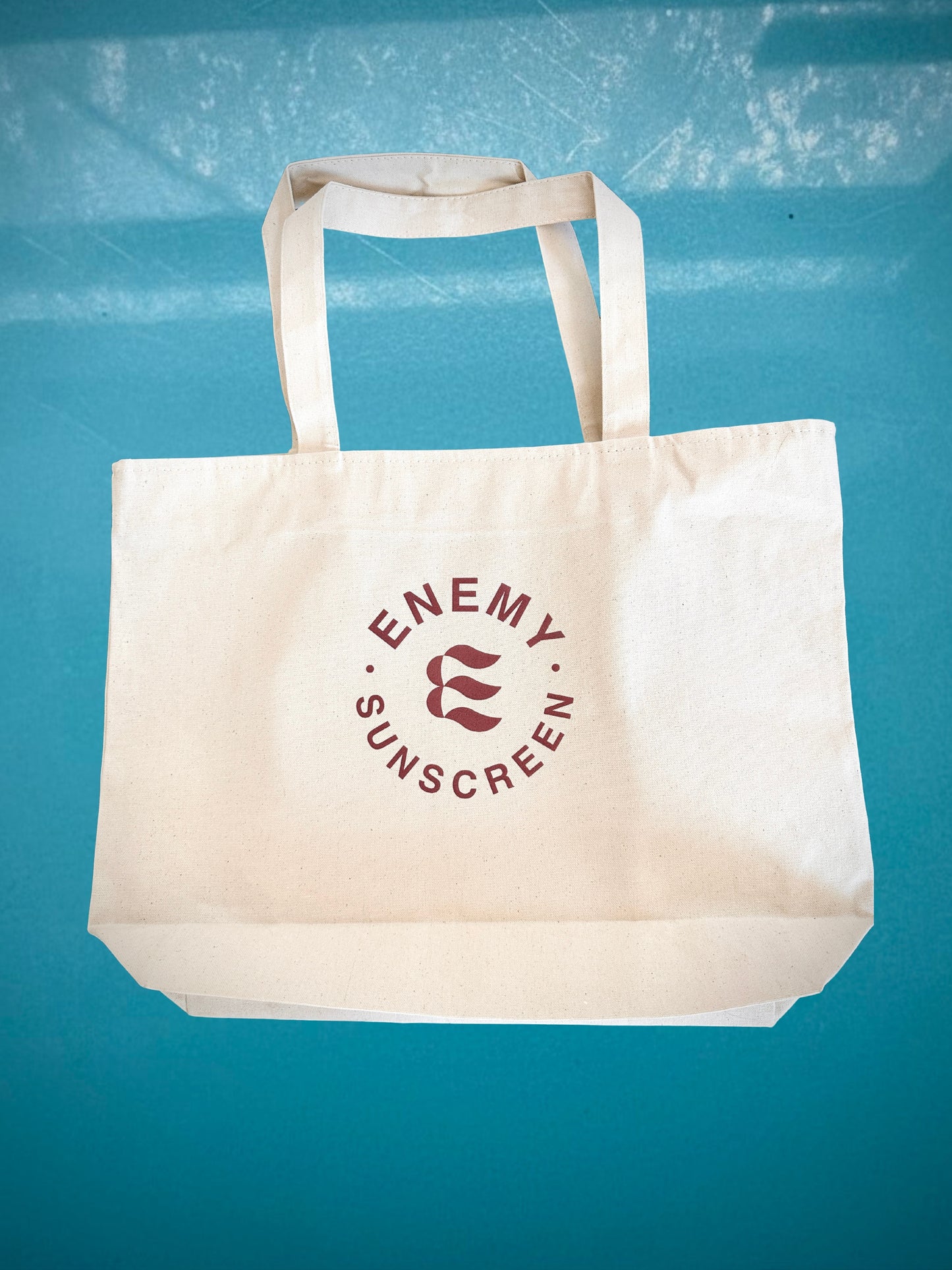 SUNSCREEN QUEEN TOTE BAG - Durable Canvas Tote with Inner Pocket